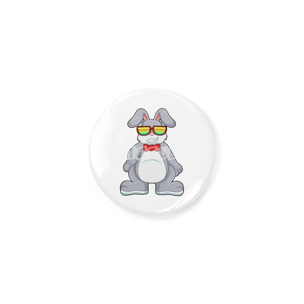 Rabbit with Sunglasses & Tie Rozet