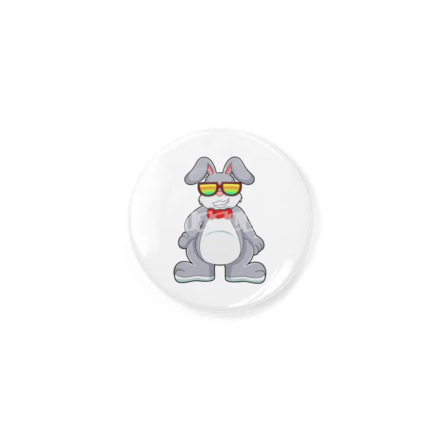 Rabbit with Sunglasses & Tie Rozet