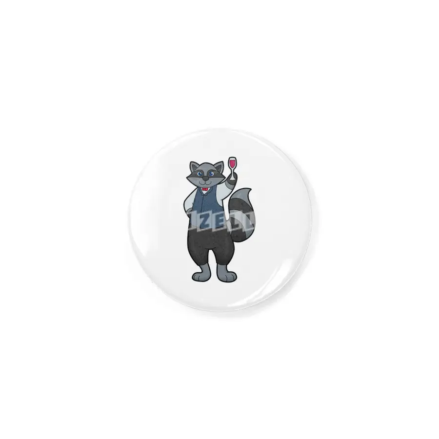 Raccoon with Wine glass Rozet