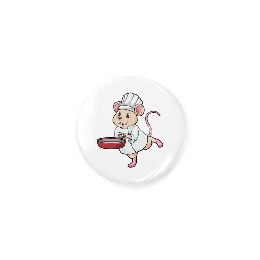 Rat as Cook with Pan & Cooking hat Rozet