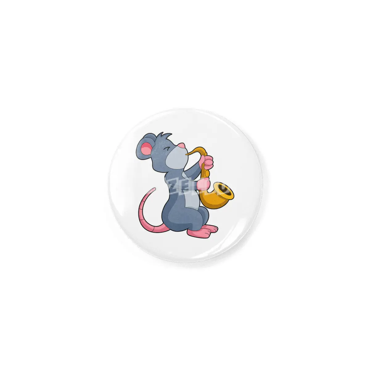 Rat at Music with Saxophone Rozet
