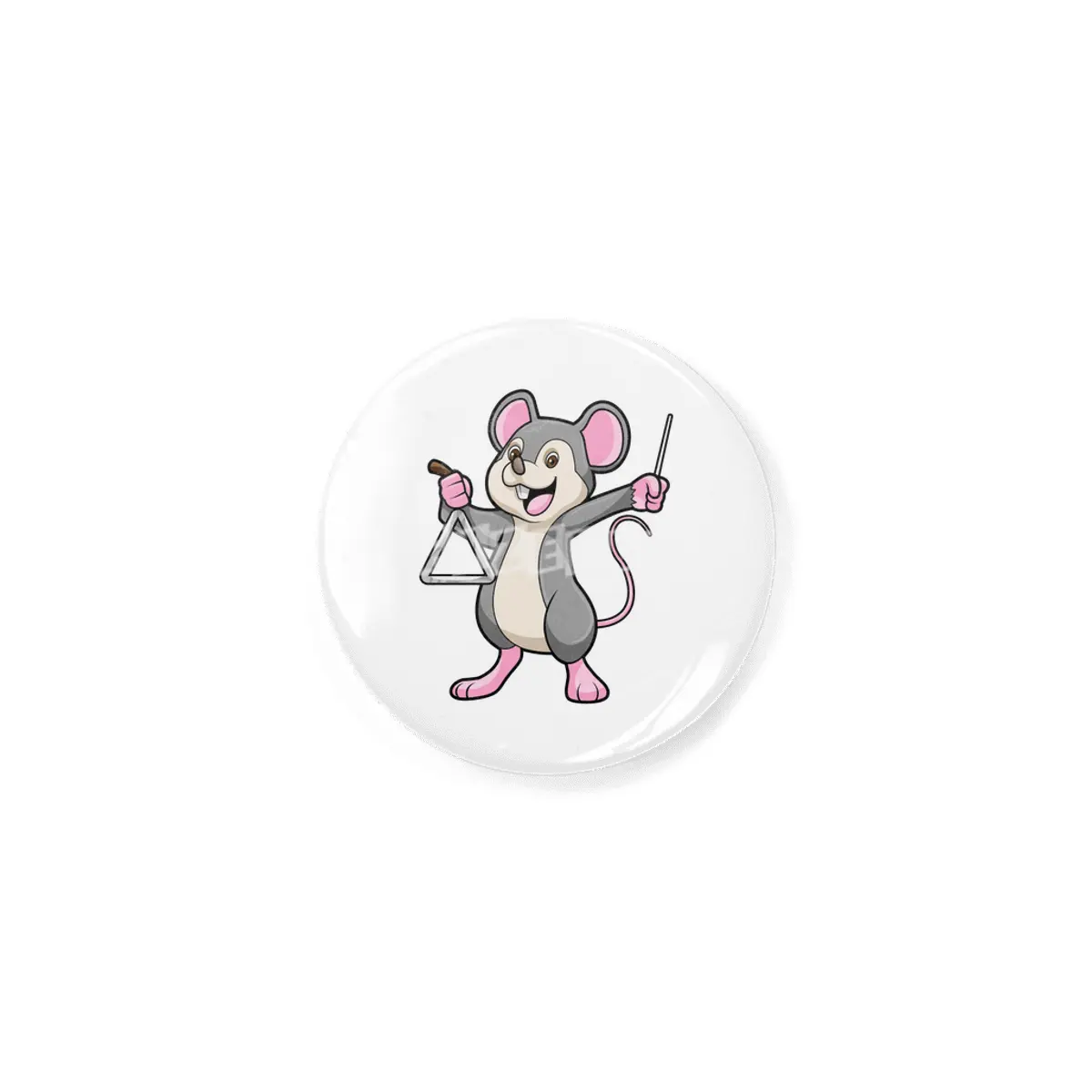 Rat at Music with Triangle Rozet