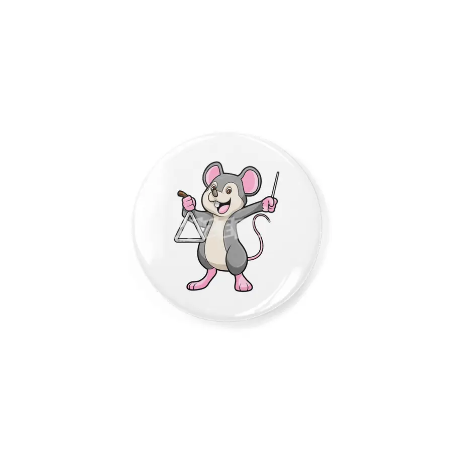 Rat at Music with Triangle Rozet