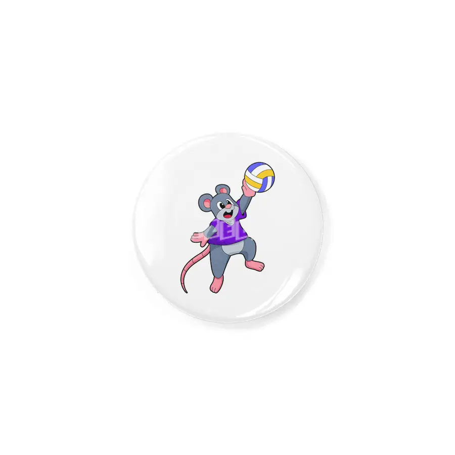 Rat at Volleyball Sports Rozet