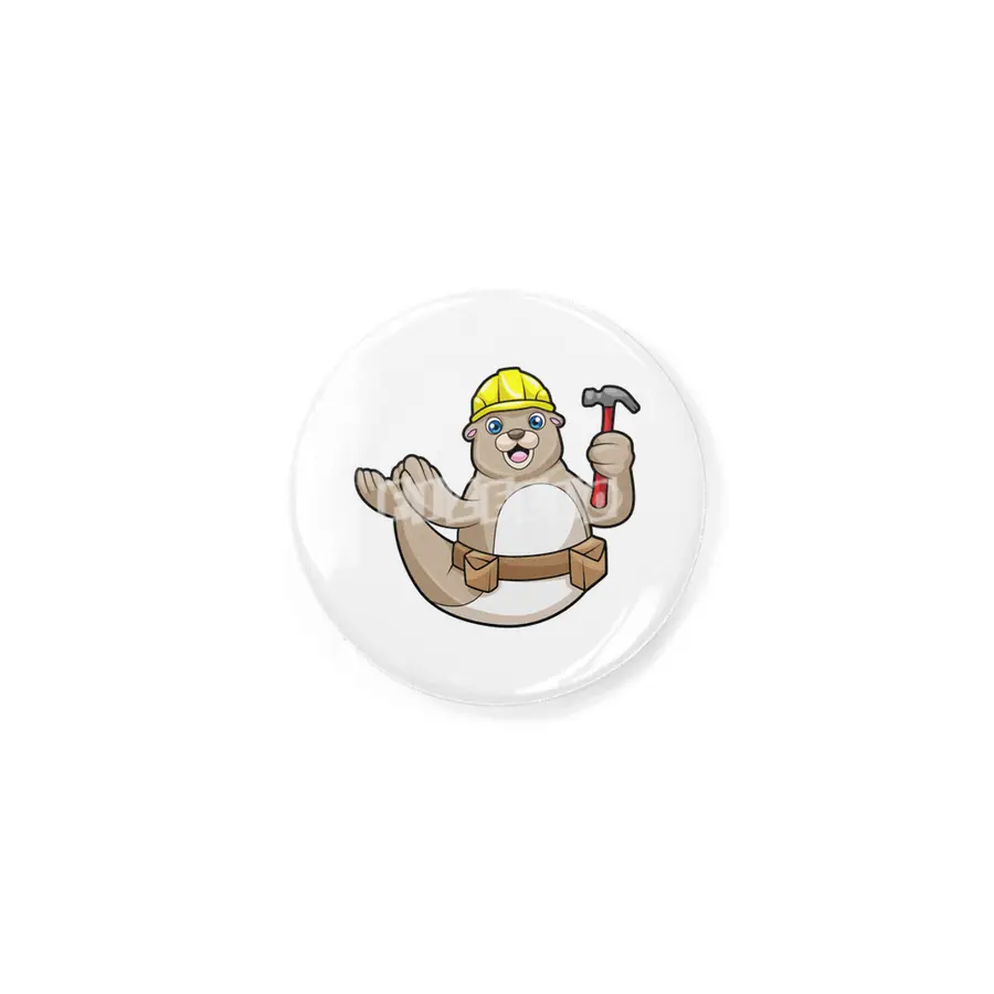 Seal as Carpenter with Hammer & Hat Rozet