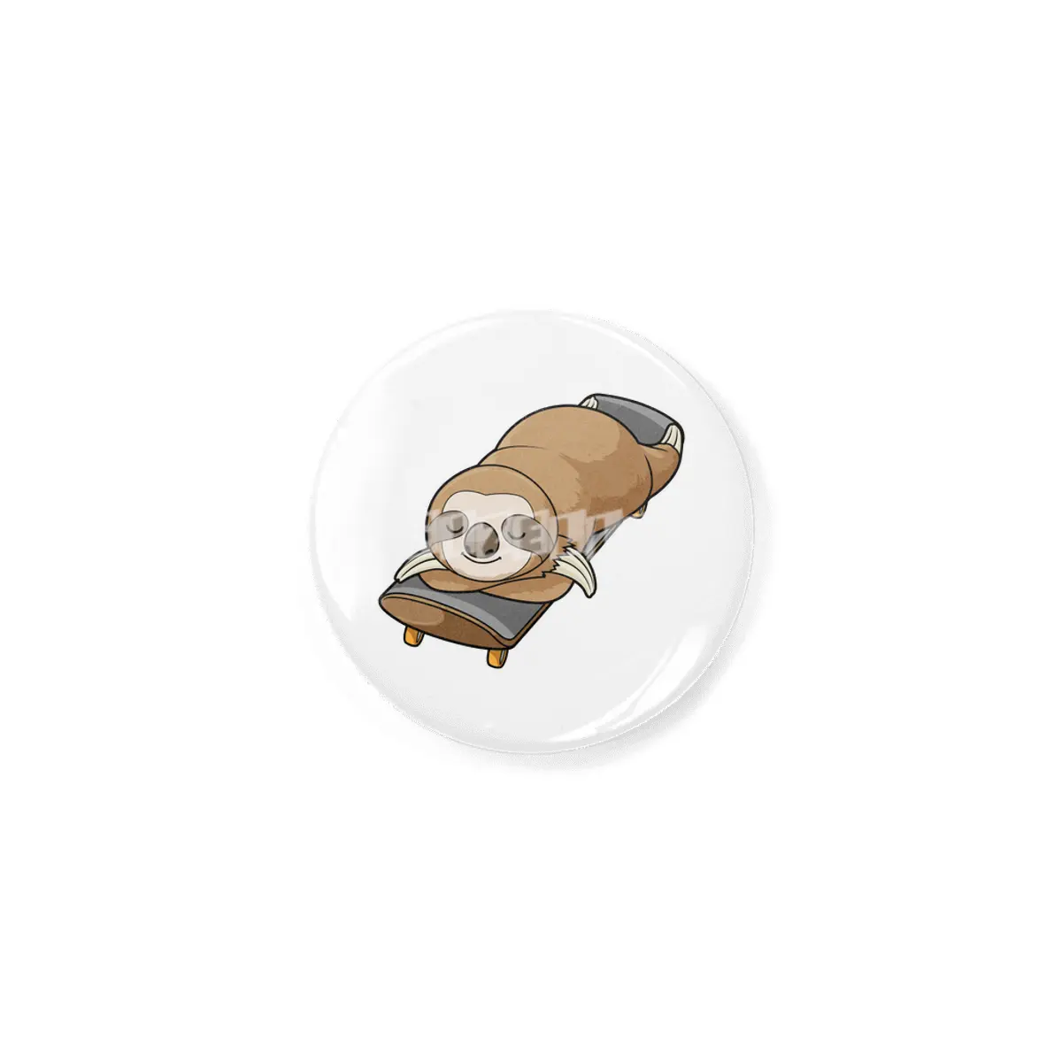 Sloth at Sleeping with Skateboard Rozet