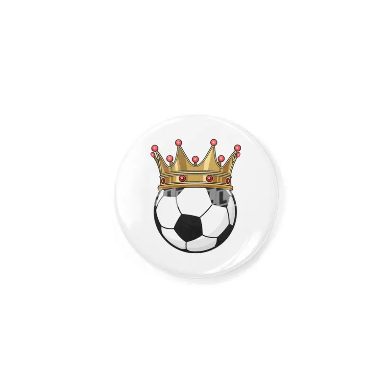 Soccer Crown King Rozet