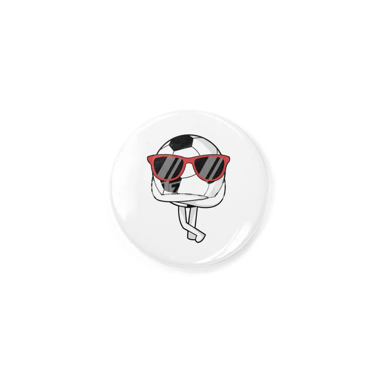 Soccer player with Sunglasses at Soccer Rozet