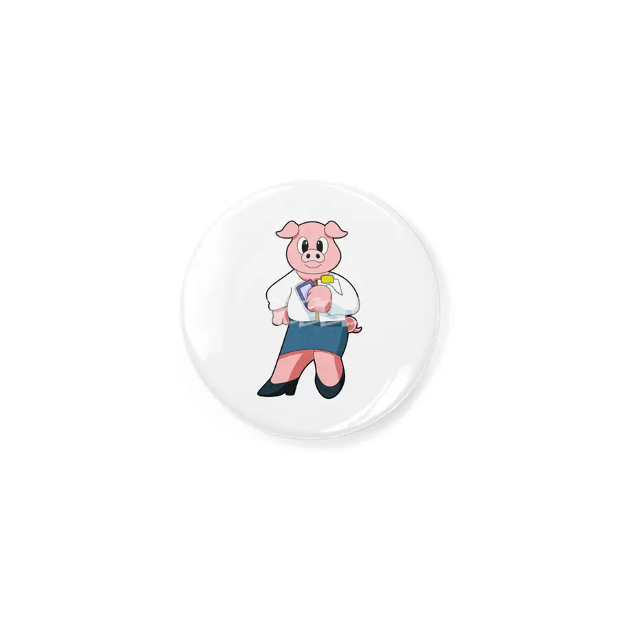 Pig as Secretary with Skirt Rozet