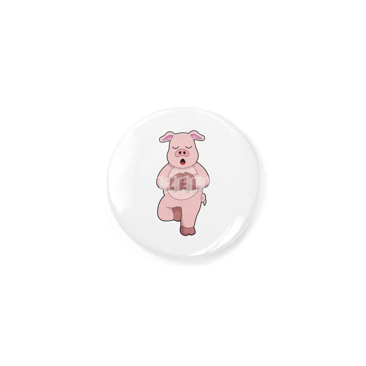 Pig at Yoga on a Leg Rozet