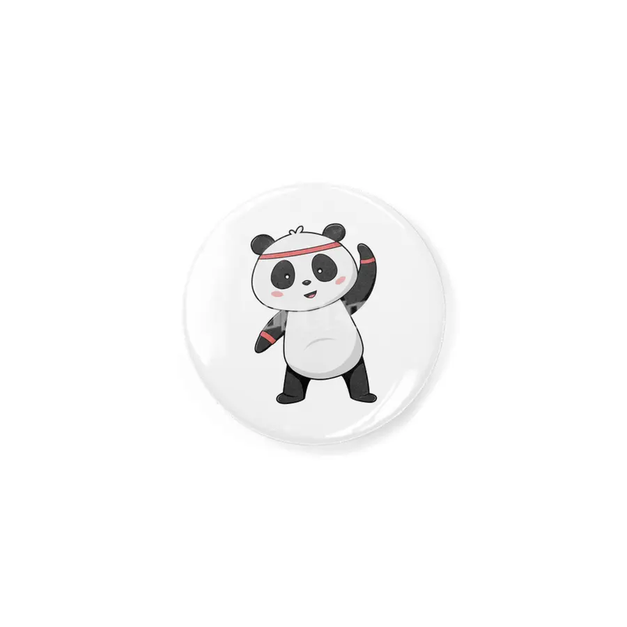 Panda at Fitness with Headband & Sweatband Rozet