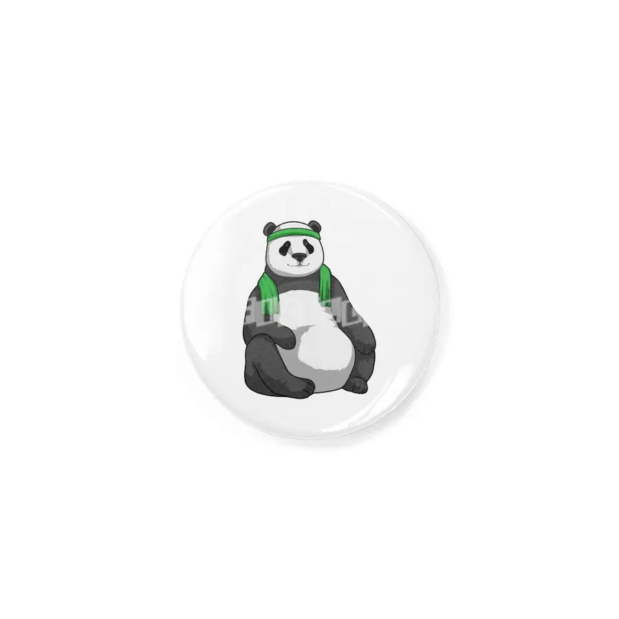 Panda at Fitness with Towel Rozet