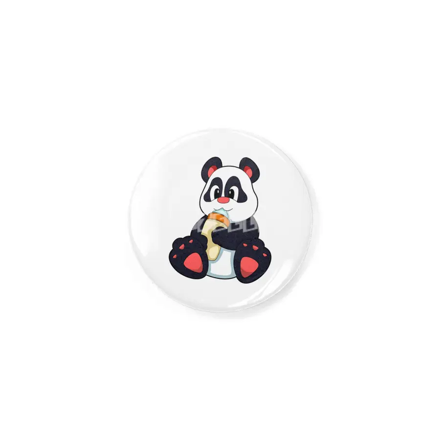 Panda with Baby bottle with Milk Rozet