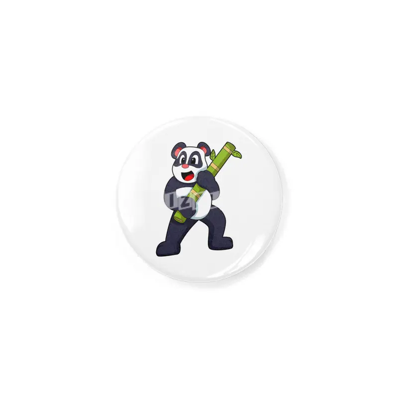Panda with Bamboo Rozet