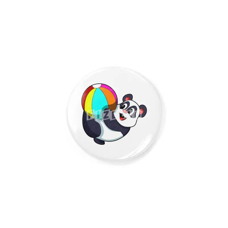 Panda with Beach ball Rozet