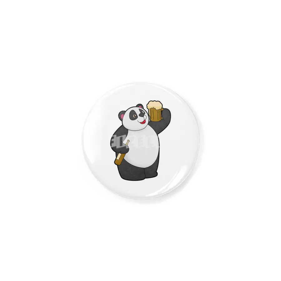 Panda with Beer bottle & Beer mug Rozet