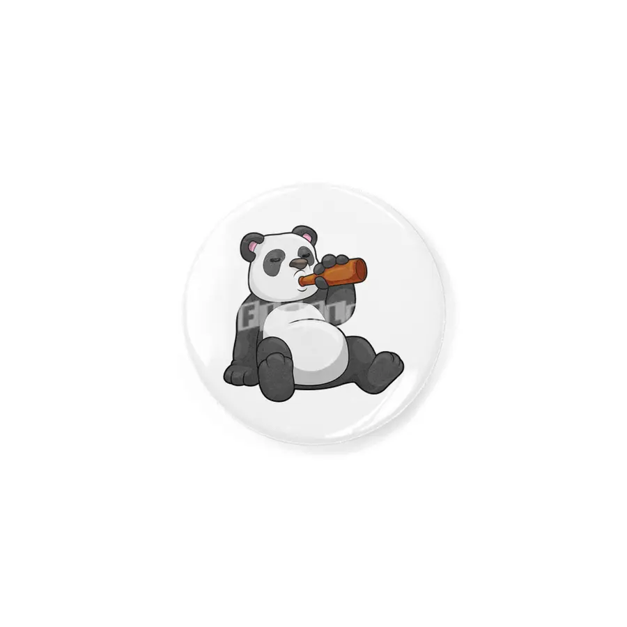 Panda with Bottle of Beer Rozet