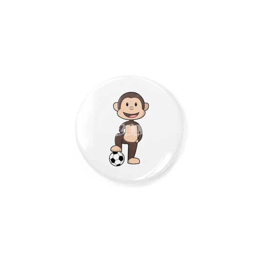 Monkey as Soccer player with Soccer ball Rozet