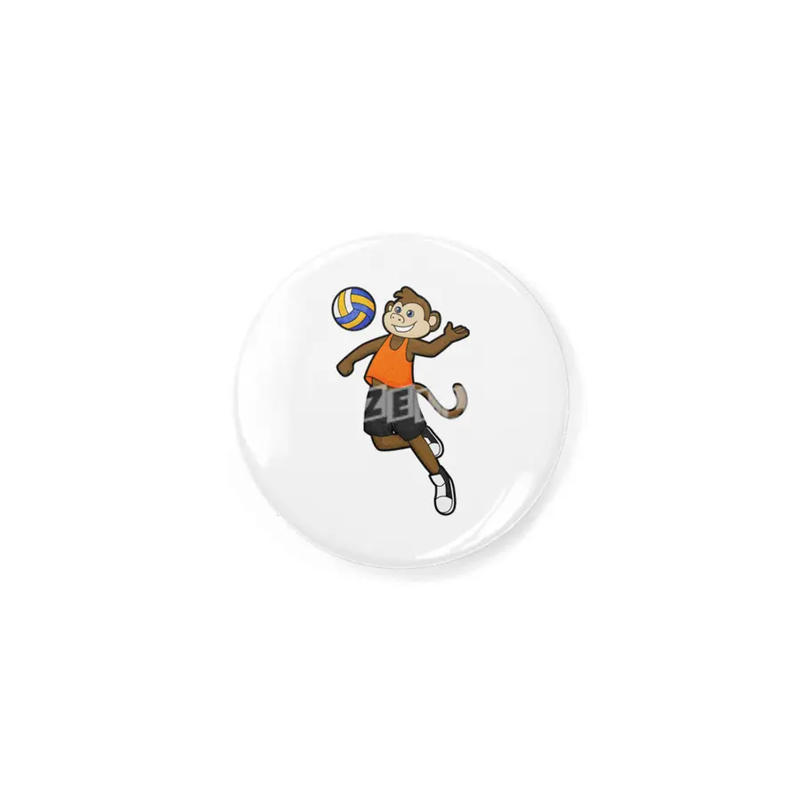 Monkey as Volleyball player with Volleyball Rozet