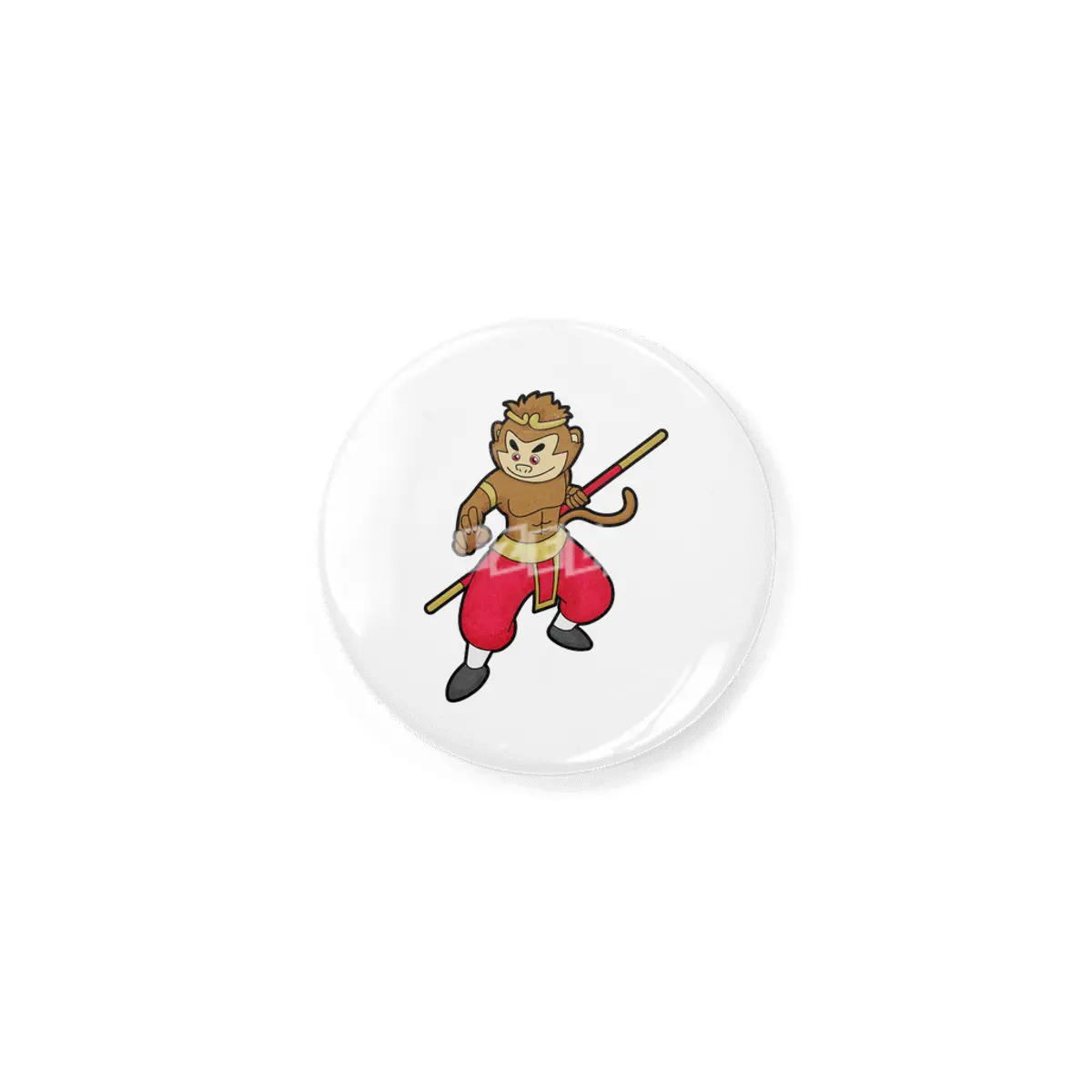 Monkey as Warrior with Staff & Headband Rozet