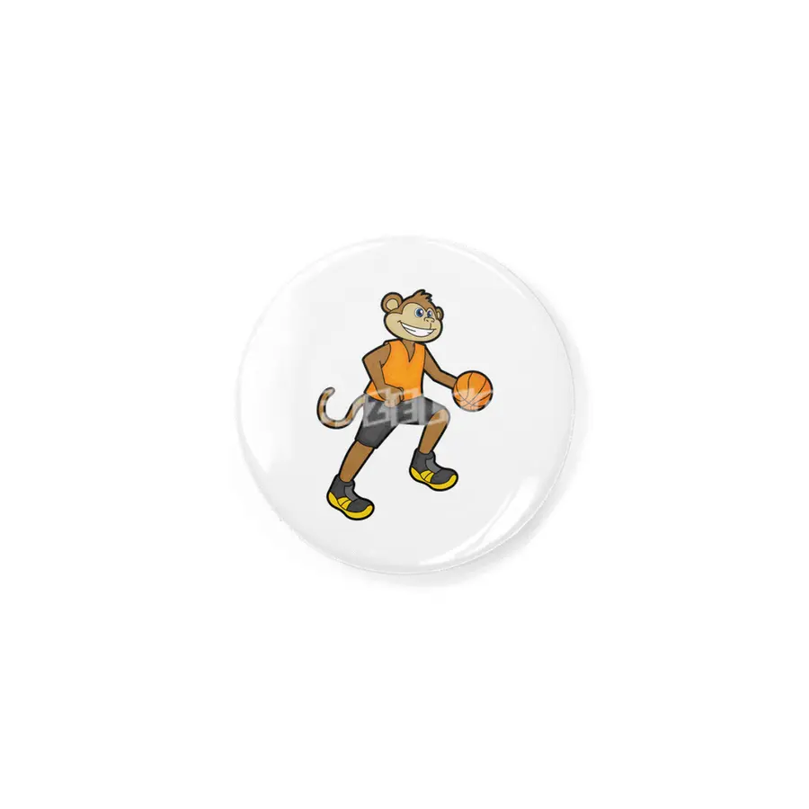 Monkey at Basketball Sports Rozet