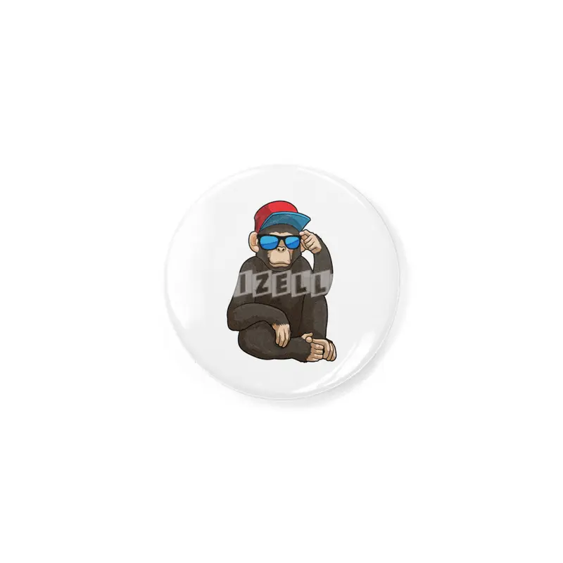 Monkey with Sunglasses Rozet
