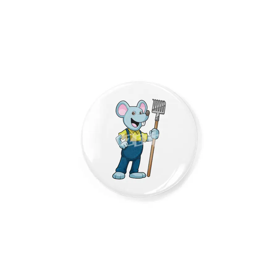 Mouse as Farmer with Rake Rozet