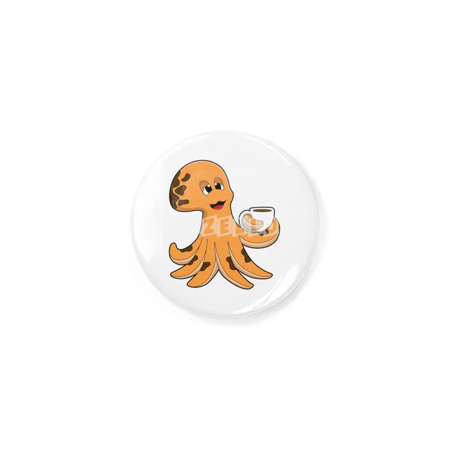 Octopus with Cup of Coffee Rozet