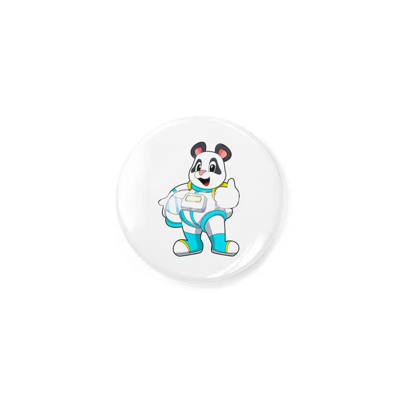 Panda as Astronaut with Costume Rozet