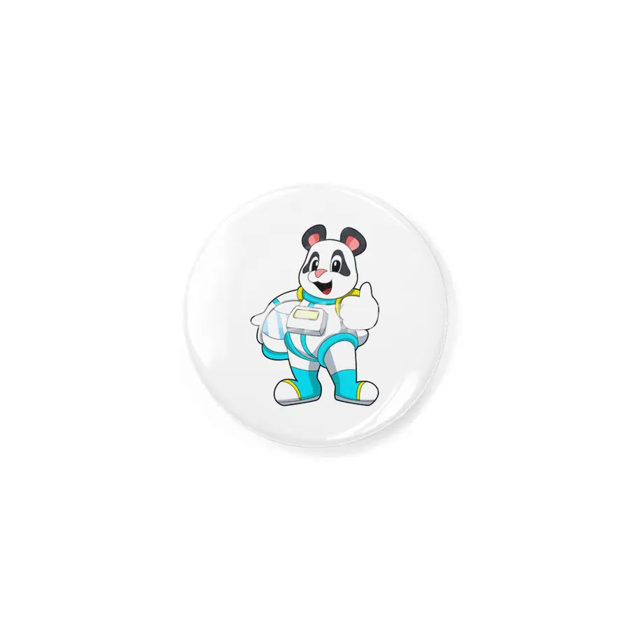 Panda as Astronaut with Costume Rozet