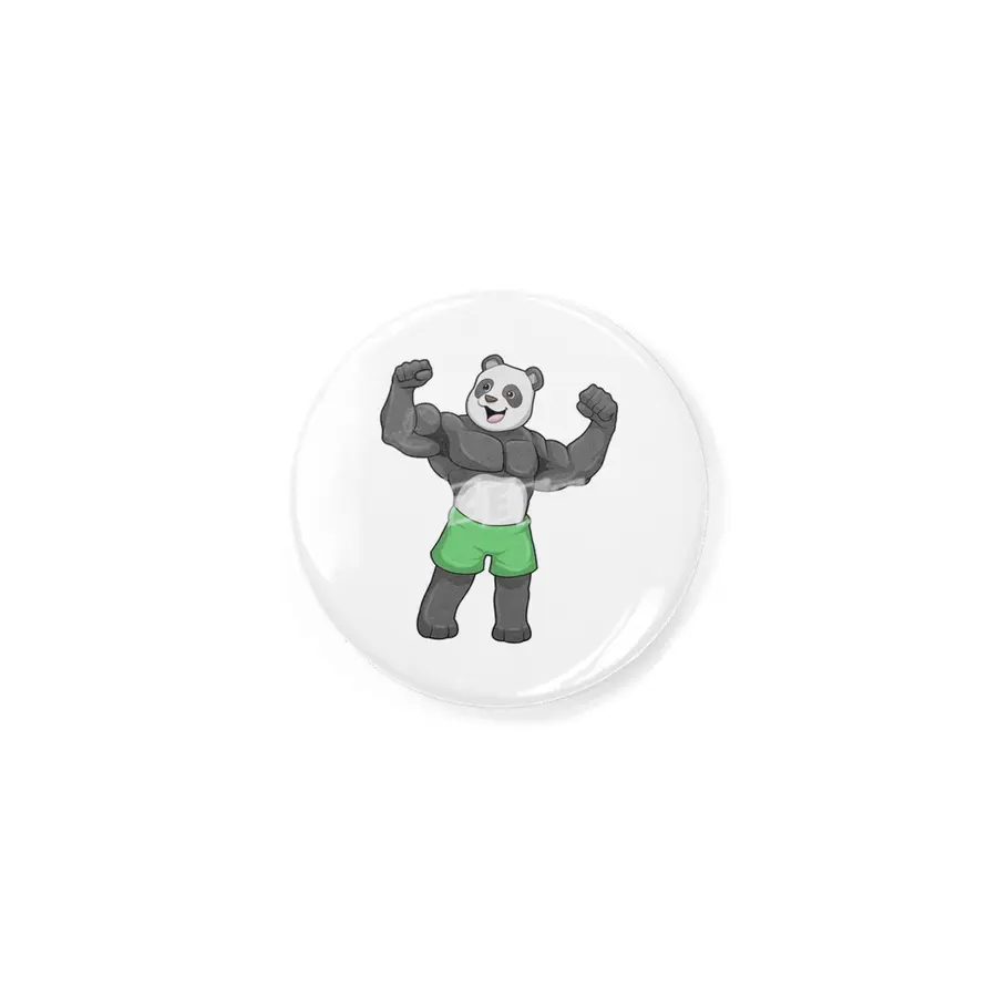 Panda as Bodybuilder at Bodybuilding Rozet