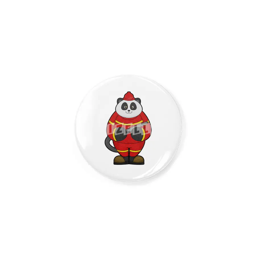 Panda as Firefighter with Hose Rozet