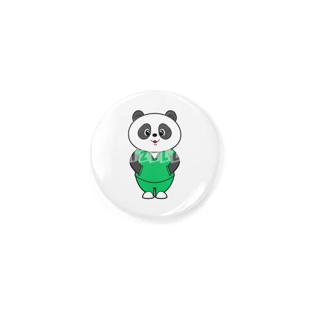 Panda as Nurse with Smock Rozet