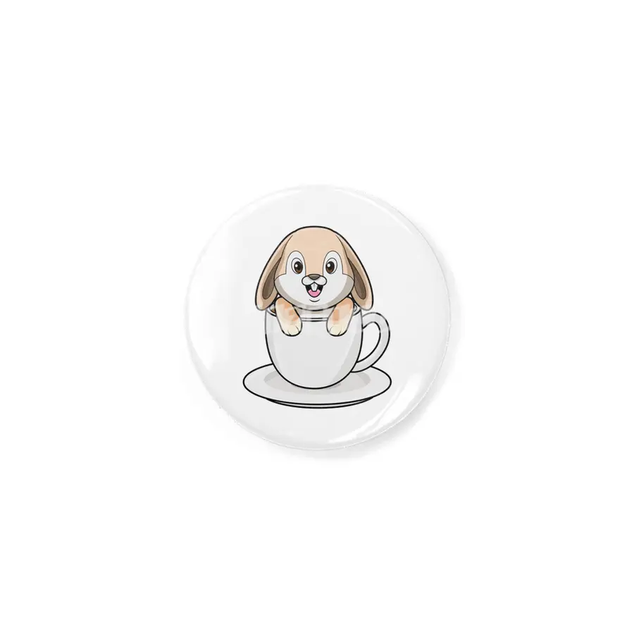 Rabbit with Coffee Cup Rozet