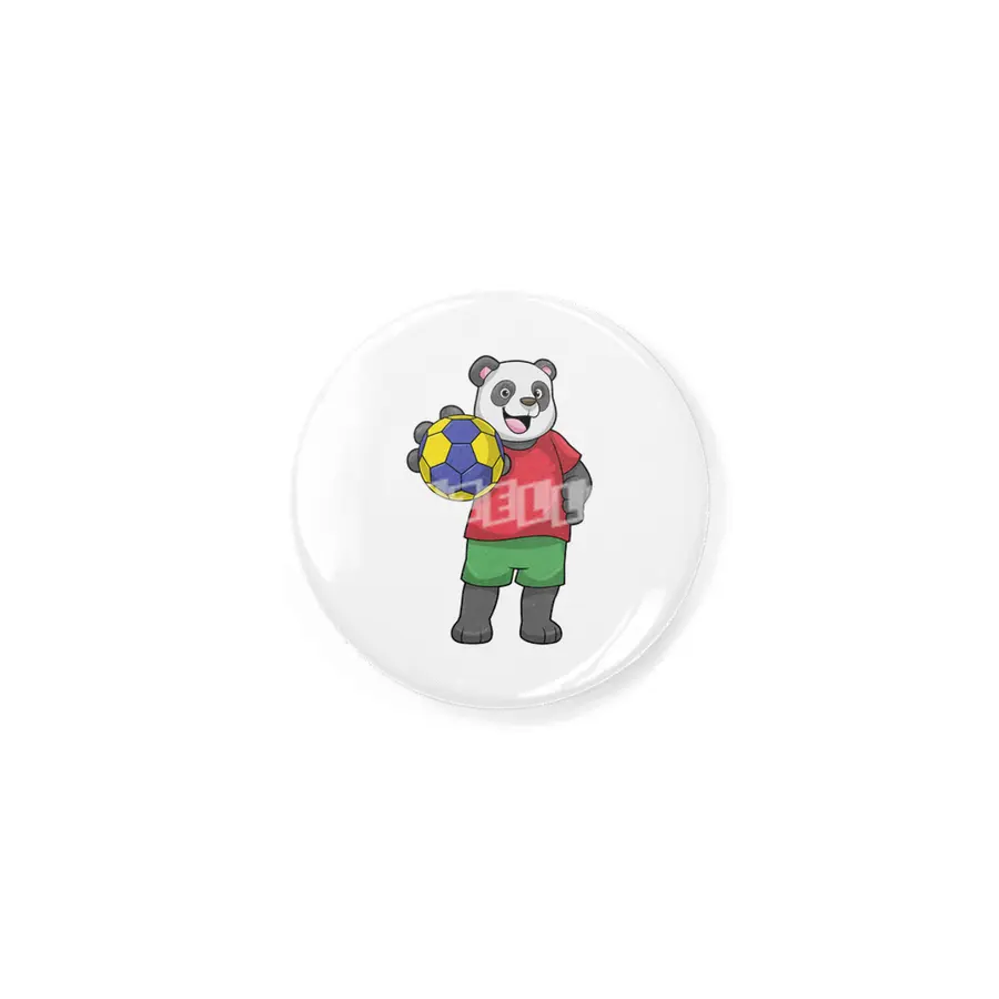 Panda with Handball Sports Rozet