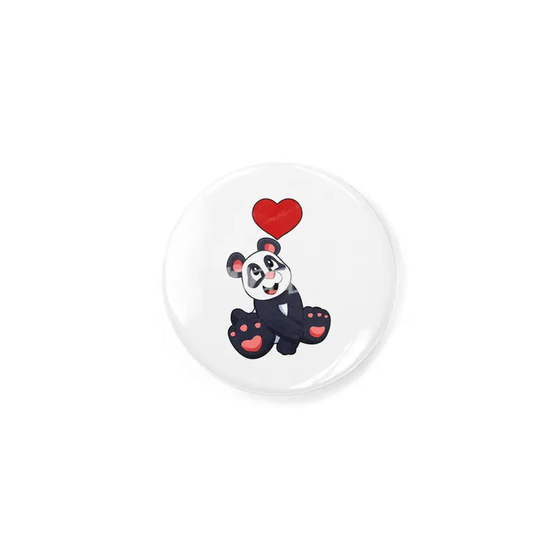 Panda with Heart Rozet
