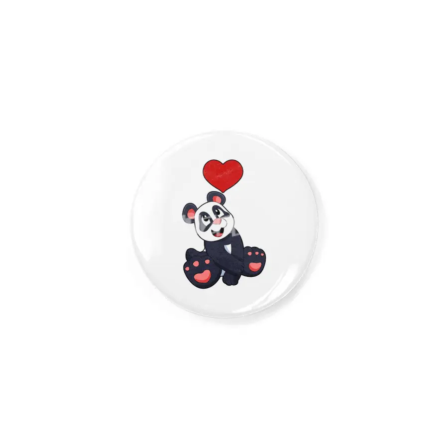 Panda with Heart Rozet