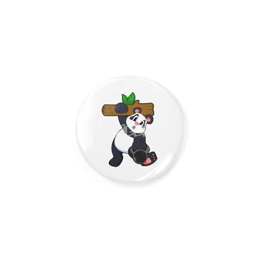 Panda with Wood at Strength training Rozet