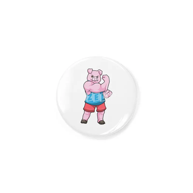 Pig as Bodybuilder with big Upper arm Rozet