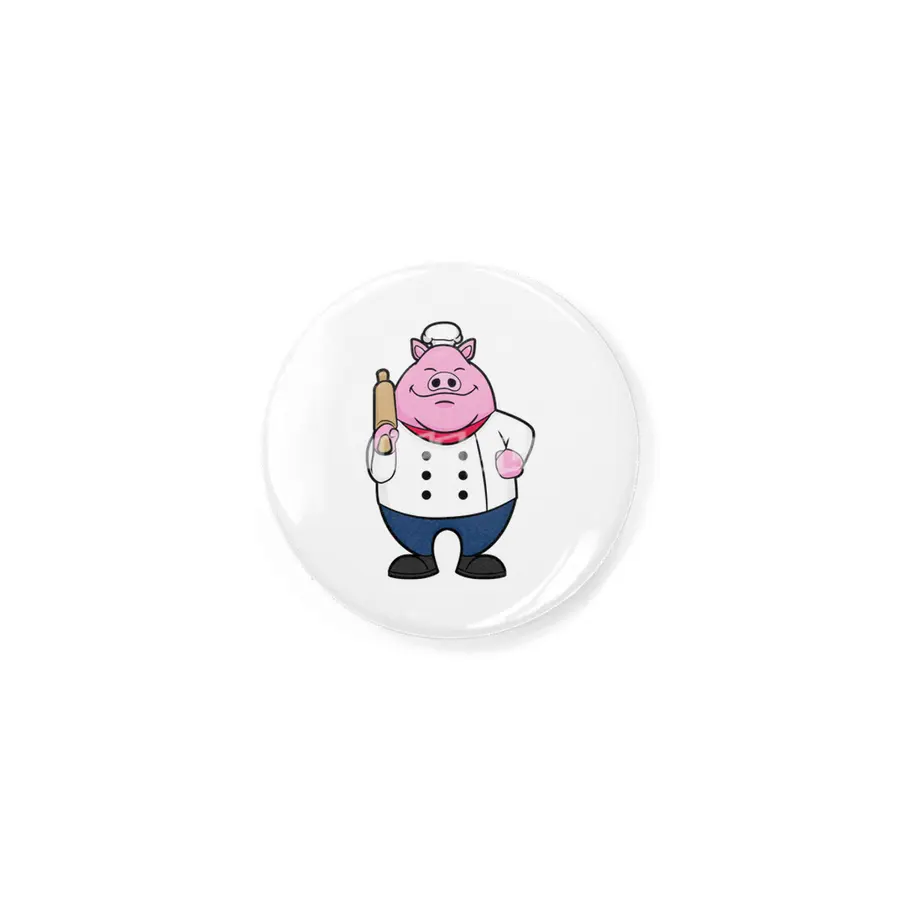 Pig as Cook with Rolling pin Rozet