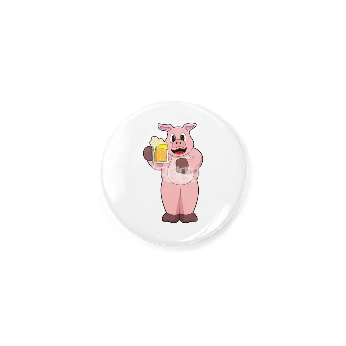 Pig with Glass of Beer Rozet