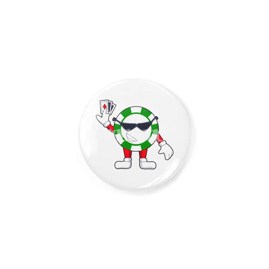 Poker chip with Poker cards Rozet