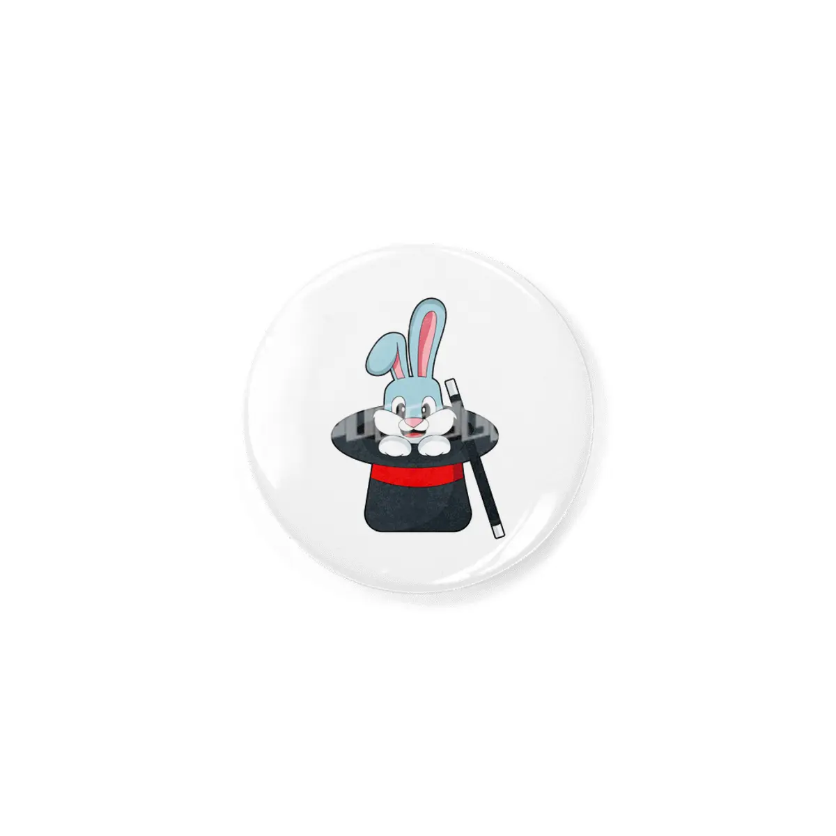 Rabbit at Magic with Wand & Hat Rozet