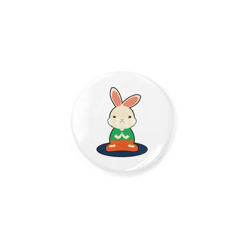 Rabbit at Yoga on Yoga mat Rozet