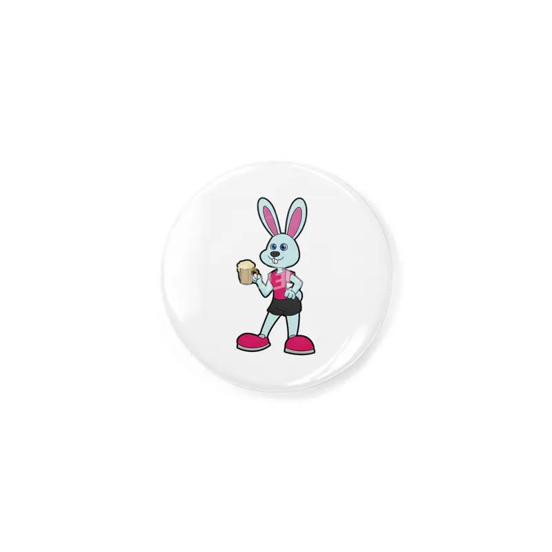 Rabbit with Beer mug Rozet