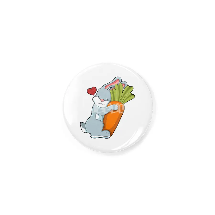 Rabbit with Carrot & Heart Rozet