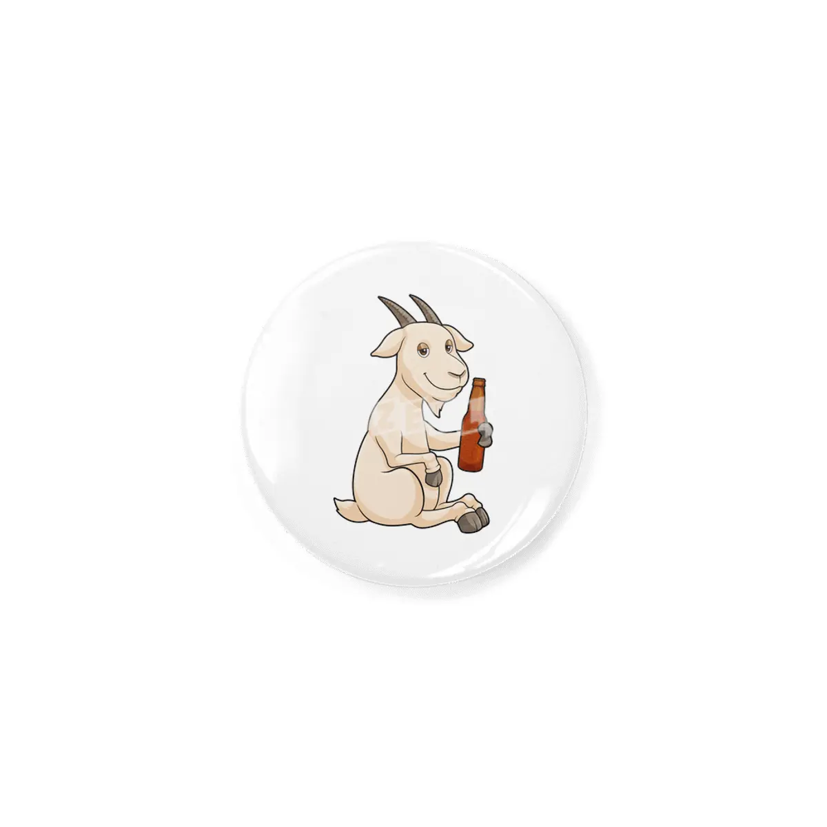 Goat with Bottle Beer Rozet
