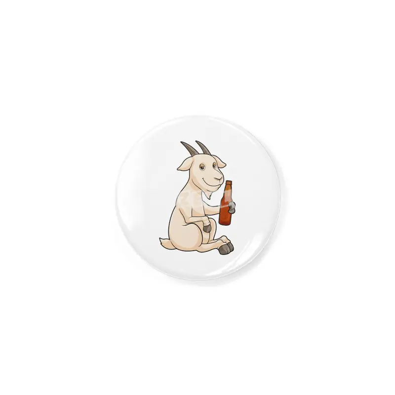 Goat with Bottle Beer Rozet