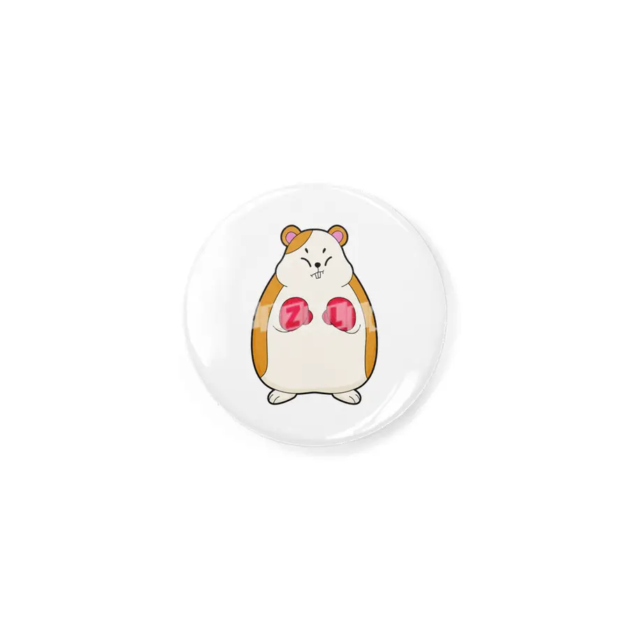 Hamster as Boxer with Boxing gloves Rozet