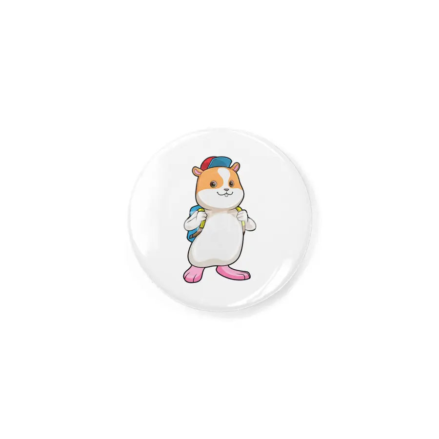 Hamster as Student with Backpack & Cap Rozet